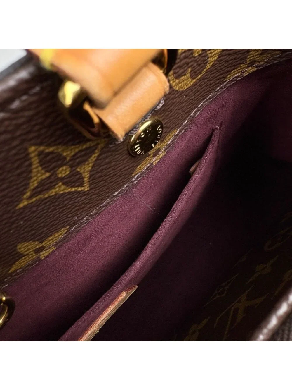 Louis Vuitton Montaigne BB 2-Way Shoulder Bag Monogram Brown